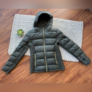 Michael Kors Olive Green Packable Down Jacket